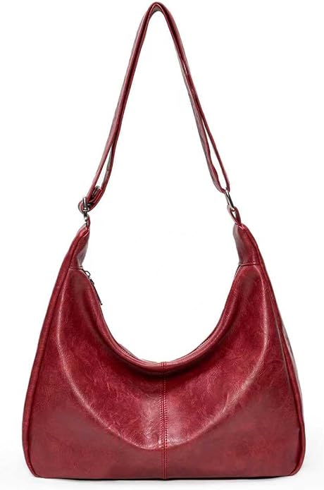 celestina Hobo Bags for Women, Ultra Soft Foldable Vegan Leather Shoulder Handbag, Stylish Slouchy Tote Purses