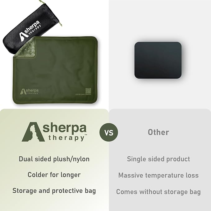 Large Ice Packs for Injuries Reusable - Soft Gel Hot and Cold Packs for Injuries, Hip, Shoulder, Back Pain Relief - 11.5" x 14.5" - Green