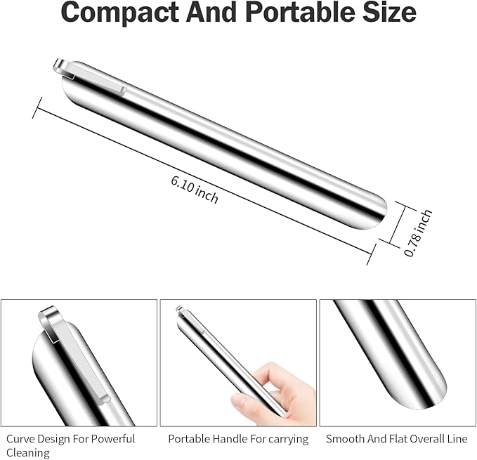 Crumbers for Servers, Crumb Sweepers, High Quality Stainless Steel Crumber with Storage Clip, Reuseable Table Food Scraper, Bread Crumb Tool for Waiters Servers Waitresses Accessories (20PACK, Silver)