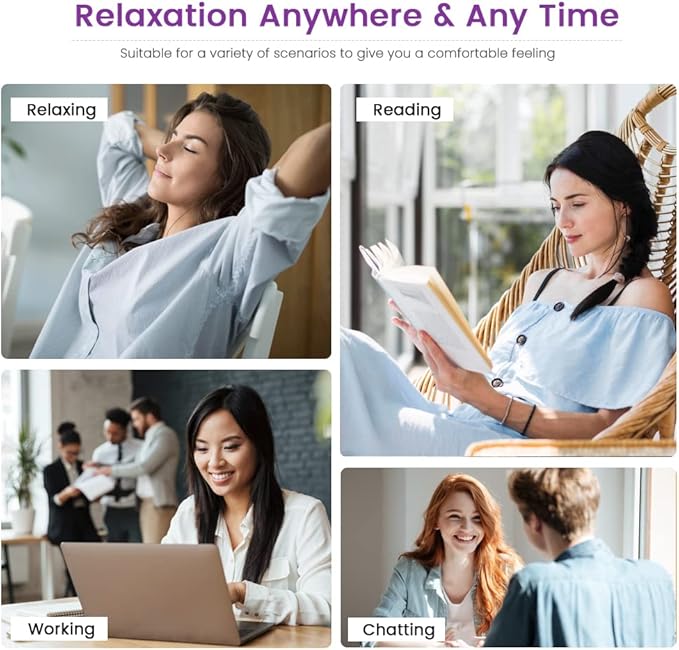 Heating Pad Microwavable with Washable Cover, 8 x 12 Multipurpose Microwave Heating Pad for Neck and Shoulders, Moist Heat Bean Bag Warm Compress for Knee, Muscles, Joints, Wrist (Dark Purple)