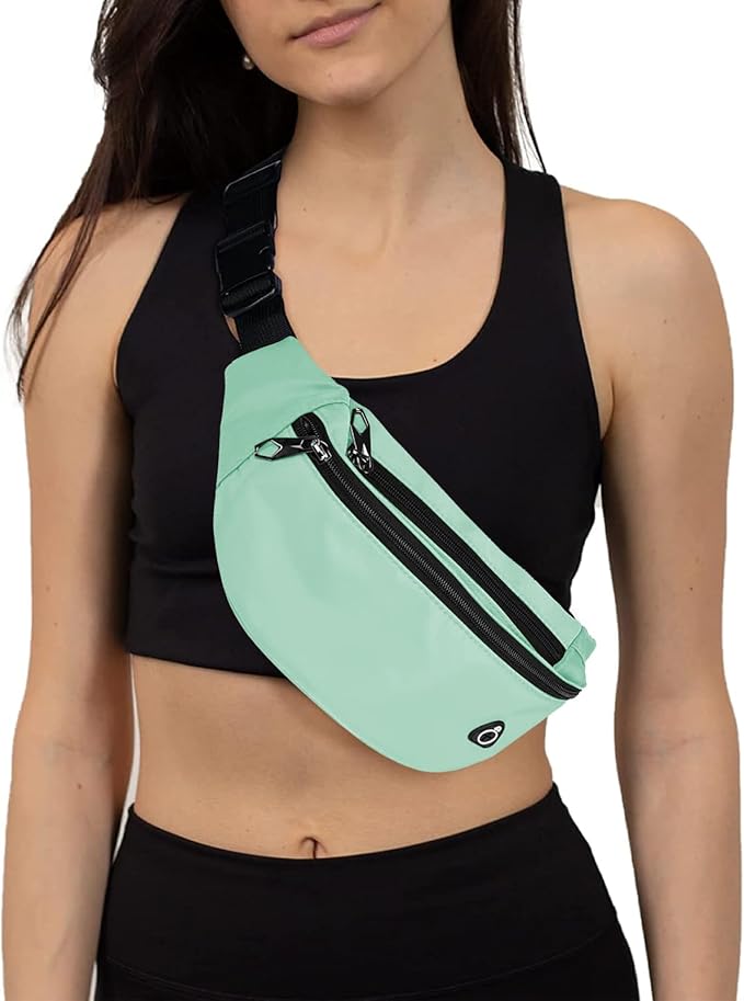 Fanny Packs for Men and Women, Waterproof Sports Waist Pack Bag for Travel Hiking Running Hands-free