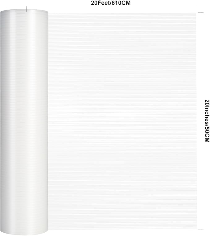 Shelf Liner, 20 Inches x 20 FEET Non-Slip Kitchen Cabinet Liner, Washable Oil-Proof Non-Adhesive Contact Paper for Kitchen Drawer, Cabinet, Shelves, Refrigerator, Storage, Desks, coutertops