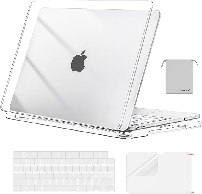 MOSISO Compatible with MacBook Neo Case 13 inch 2026 Release Model A3404 with A18 Pro Chip, 4 in 1 Kit Precision Fit Crack & Scratch Resistant Protective Hard Shell Case Cover, Crystal Clear