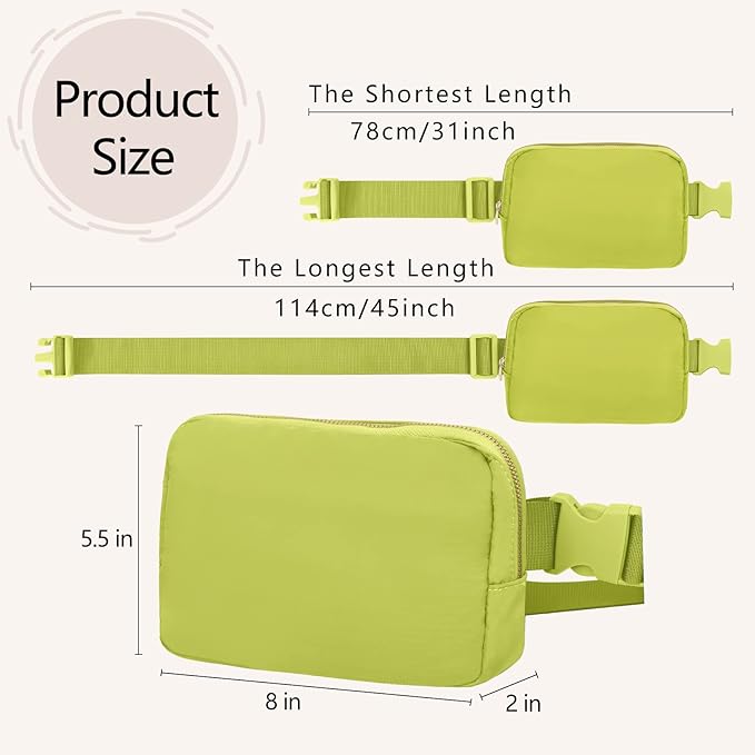 VOROLO Fanny Pack For Women And Men Crossbody Bag Belt Bag with Adjustable Strap Valentines Day Graduation Gifts
