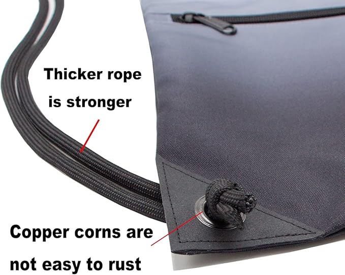HOLYLUCK Drawstring Backpack Sport Gym Sackpack