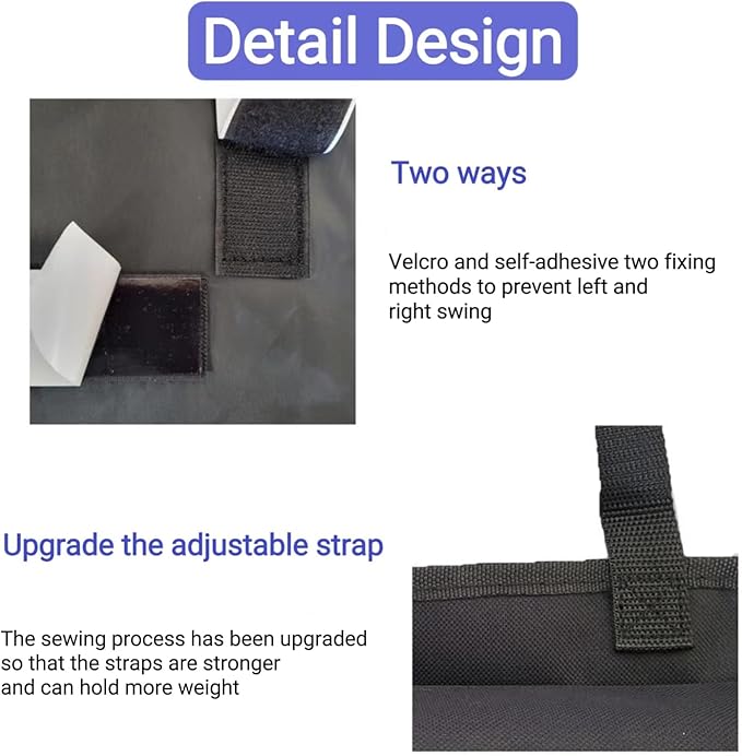 Car Trunk Organizer, Large Capacity Car Organizers and Storage with 8 Pockets, Waterproof Backseat Hanging Organizer for SUV, Truck, MPV, Interior Accessories for Men and Women