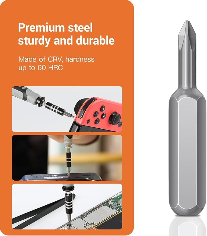 Screwdriver Set - Precision Screwdriver Bit Sets, Mini Hex Phillips Torx Slotted Screwdriver Bit Set with Tool Box, Ideal for Electronics, Laptop, iPhone, Jewelers and More (130-IN-Black)