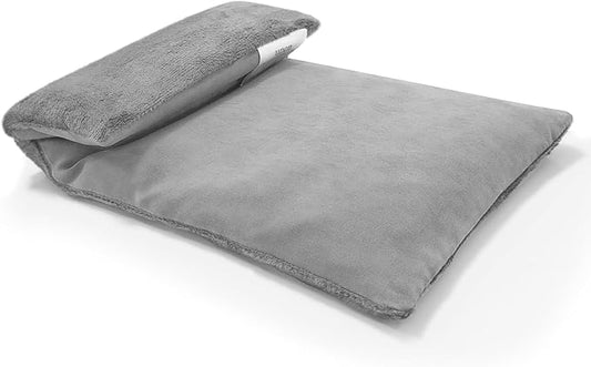 Microwavable Heating Pad with Washable Cover 13x7 Inch Flaxseed Microwave Hot Pack, Lavender Scent, Moist Warm Compress for Relaxation, Non-Electric & Portable