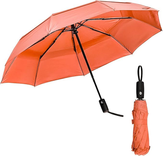 Mr. Pen- Windproof Travel Umbrella, Small Water-Resistant Automatic Folding Umbrella for Rain and Sun, Light, Compact and Portable for Women & Men, Fits Car & Backpack