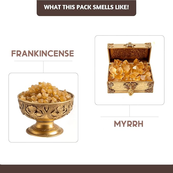 Folkulture Church Incense Sticks | Set of 100 Insence-Sticks with Holder for Relaxation | Frankincense & Myrrh, Catholic Incense | Organic, Slow Burning & Non Toxic Inscents for Worship