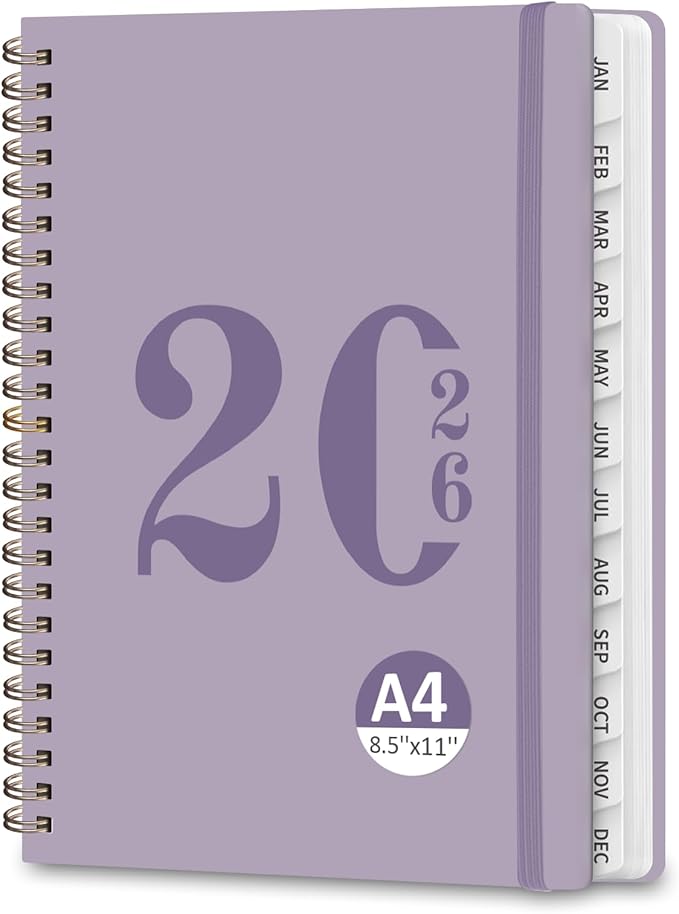 2026 Planner, Weekly and Monthly Calendar Academic Planner, Jan 2026 - Dec 2026, Planning Agenda Book for Desk Accessories and School Supplies - Letter Size(8.5'' x 11'')