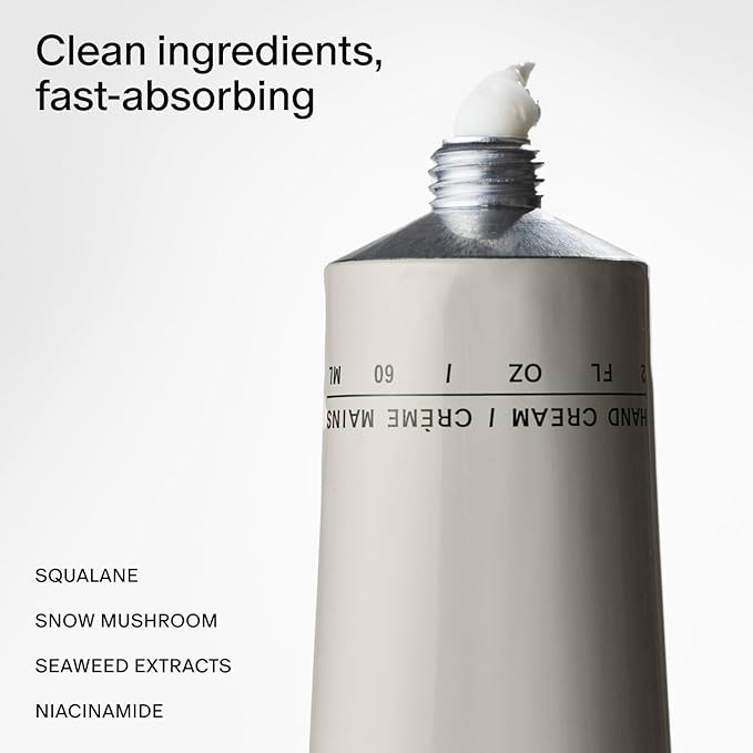 Salt & Stone Hand Cream for Women & Men | Santal & Vetiver | Hydrates, Nourishes & Softens Skin | Restores Dry Cracked Hands | Fast-Absorbing | Cruelty-Free & Vegan (2 fl oz)