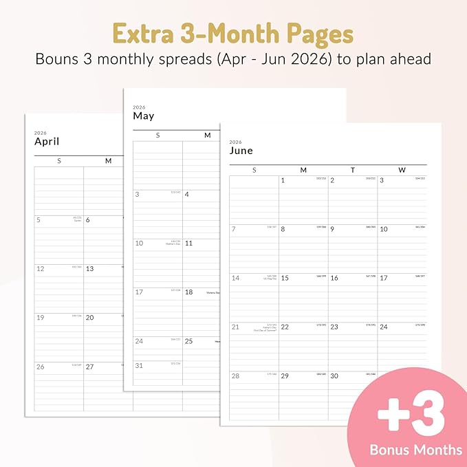 Forvencer Academic Planner 2026-2027, Hardcover Calendar Planner Weekly & Monthly, July 2026 - June 2027, 8.5" x 11", Daily Agenda with Tabs, College School Organizer for Student Teacher, Dark Green