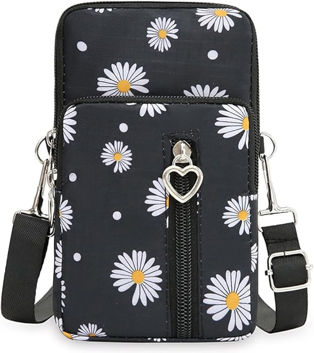 JANKS Small Crossbody Bag for Women - Mini Phone Purses with Crossbody Strap and Wallet - Nylon Arm Bag