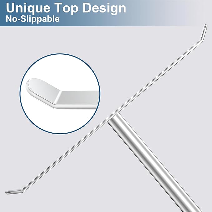 Towel Rack T-Shape Hand Towel Holder for Bathroom, Headband Holder Organizer and Bathroom Towel Racks, Kitchen Towel Rack Silver Hand Towel Holder
