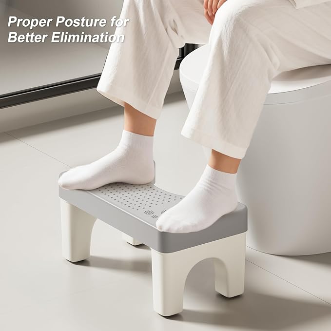 Squatting Potty for Adults, 6.7" Toilet Stool Squat Adult, Portable Poop Stool Adult for Bathroom, Toilet Foot Potty Stools for Pooping, Lightweight Banco para Bano for Travel, Non-Slip