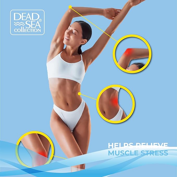 Dead Sea Collection Bath Salts with Almond & Vanilla – Pure Dead Sea Salt and Sweet Almond Oil - Nourishing Soothing and Relaxing Skin and Muscle – 34.2 Oz