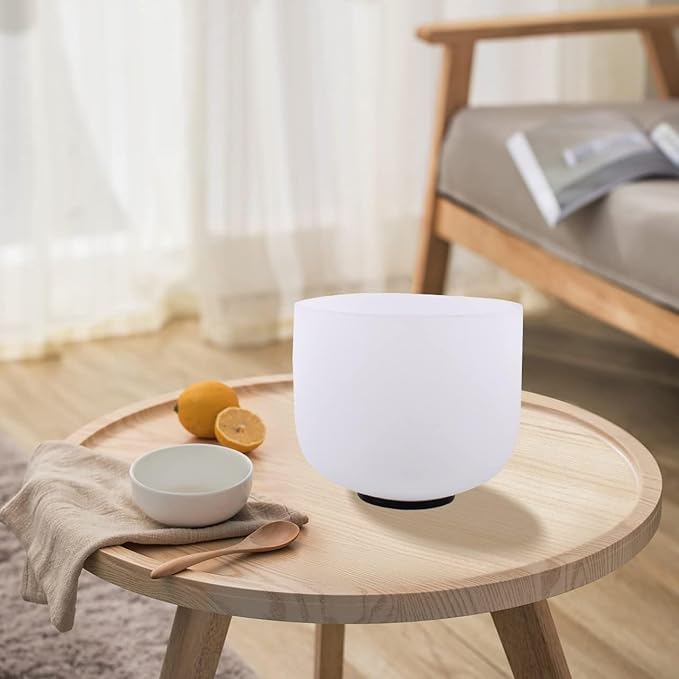 FMTY Perfect Pitch Crystal singing bowls 14"C note sound bowl for healing Mindfulness, Meditation, Yoga, Spiritual and Body Healing Chakra Bowl (C Note, 14 inch)