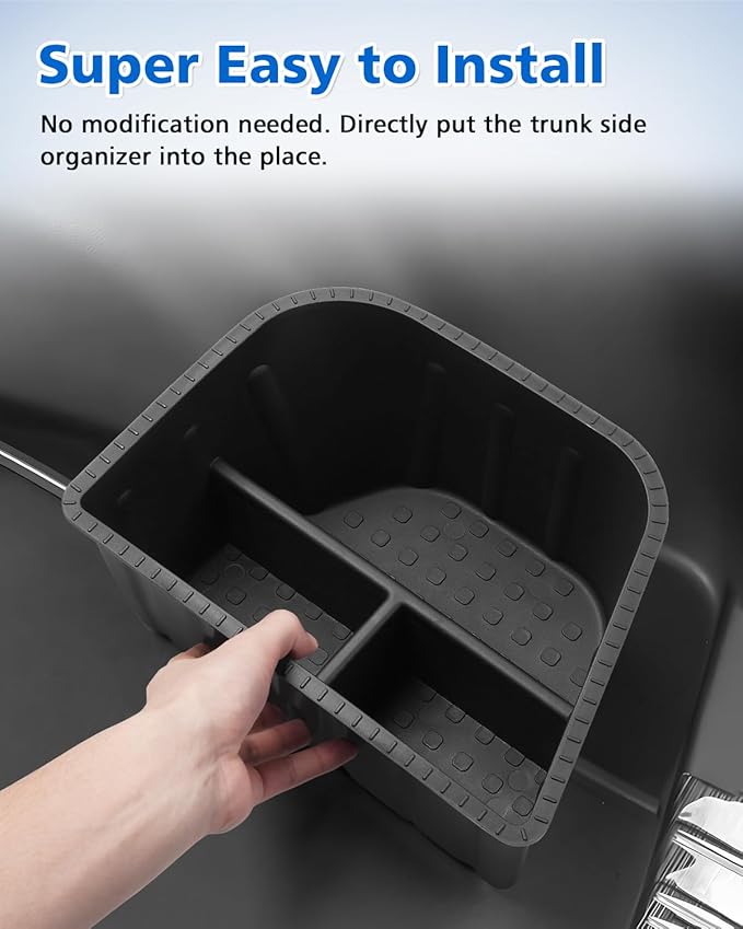 Karltys Trunk Organizer for SUV, 2 Pcs Car Trunk Organizer Waterproof Trunk Storage Bin Boxes, Rear Trunk Organizer Side Pockets for Toyota Corolla Cross Accessories 2022-2025 2026 (Not for Hybrid)