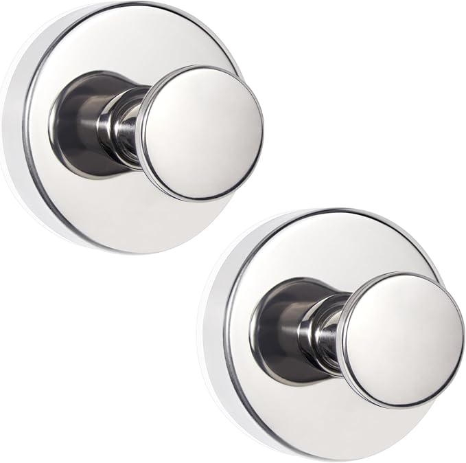 ZESLMG Chrome Suction Cup Hooks for Glass Window, Shower Hook for Inside Shower, Removable Towel Hooks for Bathroom Kitchen Wall Glass Door, Wreaths Loofah Suction Hook for Hanging, 2 Pack