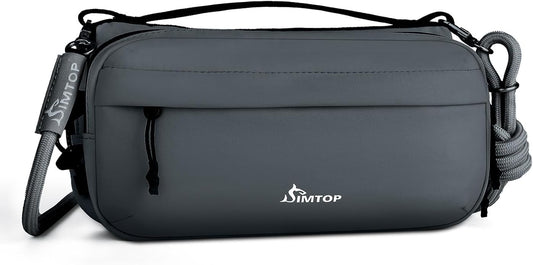Small Crossbody Travel Bag for Women, Water-Resistant Nylon, RFID Blocking, Organizer with Bottle Slot, Adjustable Rope Strap