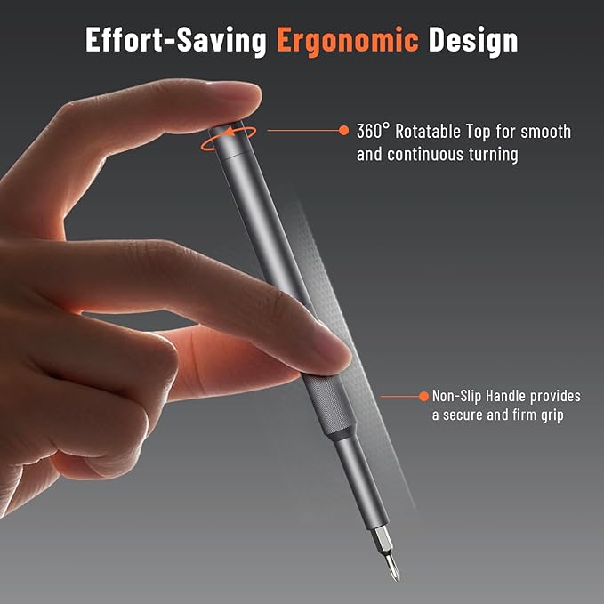 KATERK 42-in-1 Precision Screwdriver Set, Small Screwdriver Set with Magnetizer/Demagnetizer, Mini Repair Tool Kit for Phone, Computer, Watch, Laptop, Ring Doorbell, Eyeglass, Electronic
