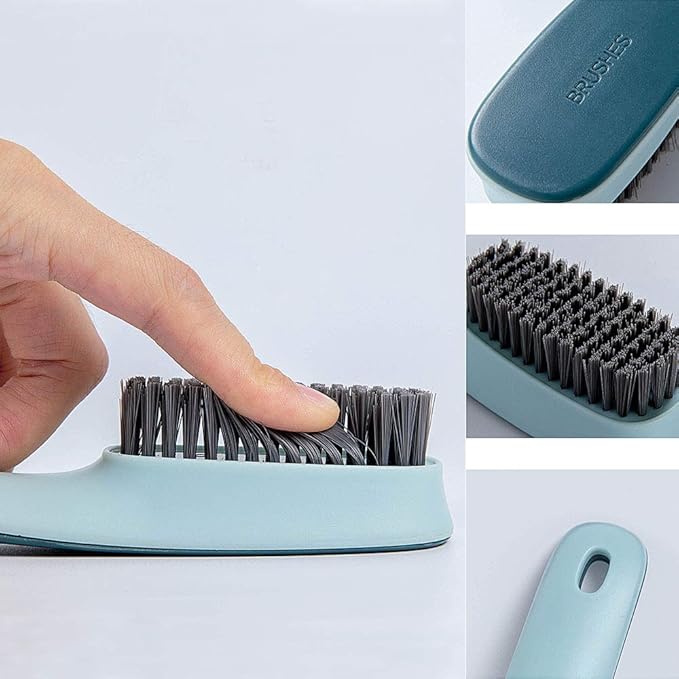 Laundry Brush Shoe Brush Shoe Cleaning Brush Scrub Brush for Stains,Household Cleaning Clothes Shoes Scrubbing,Household Cleaning Brushes Bathroom Ergonomics Grip Easy Hold Pack 2