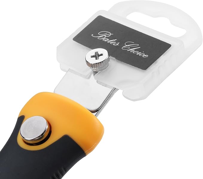 Bates- Razor Blade Scraper Set, 2 Pack, Standard and Adjustable Handle, Extra 20 Blades, 13x Stainless Steel, 2x Carbon Steel, 5x Plastic Blades, Razor Scraper Tool with Built-in Storage