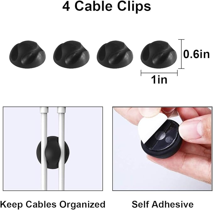 DUNCHATY 3 Pack Cable Organizer Box with Large, Medium, Small Cord Hider Box, Safe ABS Material for Covering and Hiding TV Wires, Computer, Router, USB Hub, and Under Desk Power Strips & Cords