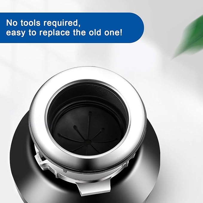 2 PCS Garbage Disposal Splash Guard Sink Baffle, Food Waste Disposer Parts Accessories, Multi-function Drain Plugs for Garbage Disposals, 3 3/8 Inch by CLEESINK