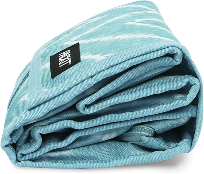 PackIt® Freezable Lunch Bag, Aqua Tie Dye, Built with EcoFreeze® Technology, Foldable, Reusable, Zip and Velcro Closure with Buckle Handle, Designed for Work Lunch and Fresh Lunch On the Go