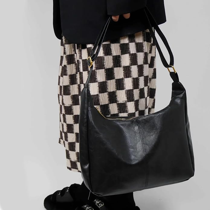 celestina Hobo Bags for Women, Ultra Soft Foldable Vegan Leather Shoulder Handbag, Stylish Slouchy Tote Purses