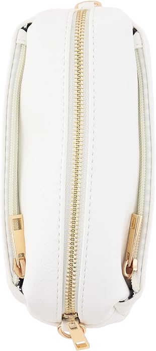 FashionPuzzle Triple Zip Small Crossbody Bag