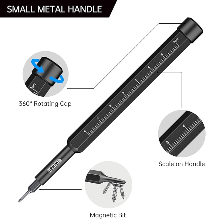 Compact Screwdriver Set, JAKEMY 105 in 1 Precision Mini Screwdriver Kit with Opening Pry Tool for Laptop, Computer, MacBook, Phone, Watch, Eyeglasses, Xbox, Modding, DIY