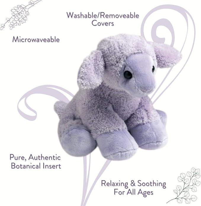 Sonoma Lavender Microwaveable Aromatherapy Pillow, Lamb, Lavender Scented with Removable Washable Cover