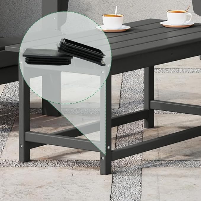 EASYEAH 2" x 2-15/16"Plastic Hole Plugs Black -Rectangle Chair Leg Caps & Pipe Plugs, Tubing End Caps for Metal and Wood Legs, Outdoor Furniture Feet Table Patio Glide Floor Plastic Plugs, 4 PCS