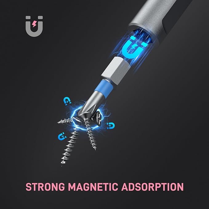 Professional 42 in 1 Magnetic Screwdriver Tool Kit Multi Functional Precision Bits for PC, Camera, Smartphone, Furniture, Bike – Ideal for Electronics & Home Repairs Pink