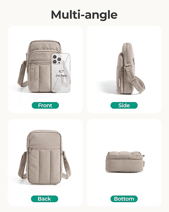 BAGSMART Small Crossbody Bags for Women, Mini Cell Phone Crossbody Purses Travel Wallet with RFID Blocking Card Slots