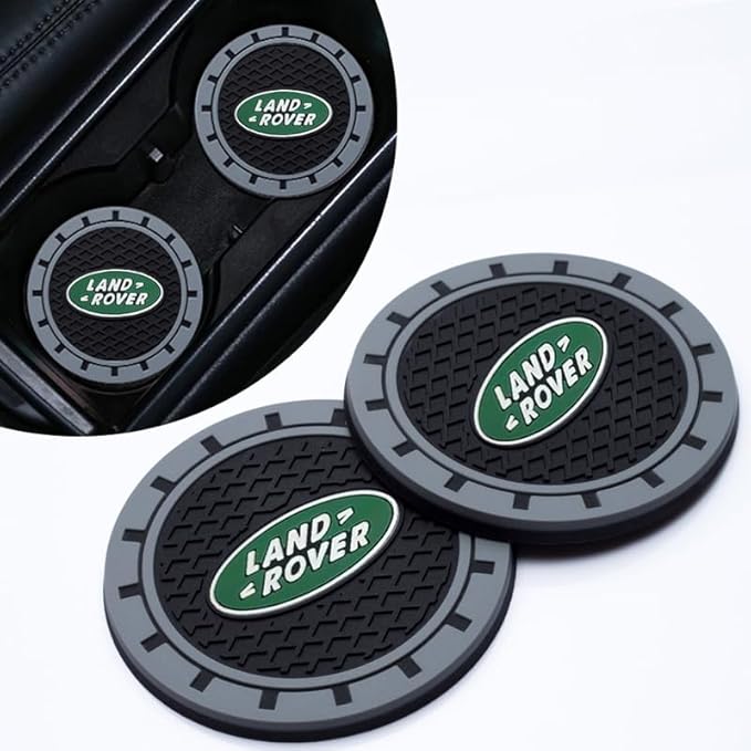 Cup Holder Insert Coaster Fit Land Rover Discovery Range Rover Sport Defender Land Cruiser LR2 3 4,Anti Slip Car Cup Coaster Interior Accessories