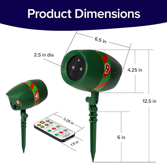 Star Shower Ultra 9 Outdoor Laser Light Show with Remote, AS SEEN ON TV, New 9 Unique Patterns, Showers Home w/Thousands of Lights, 3 Color Combinations, Motion or Still, Up to 3200 Sq Ft