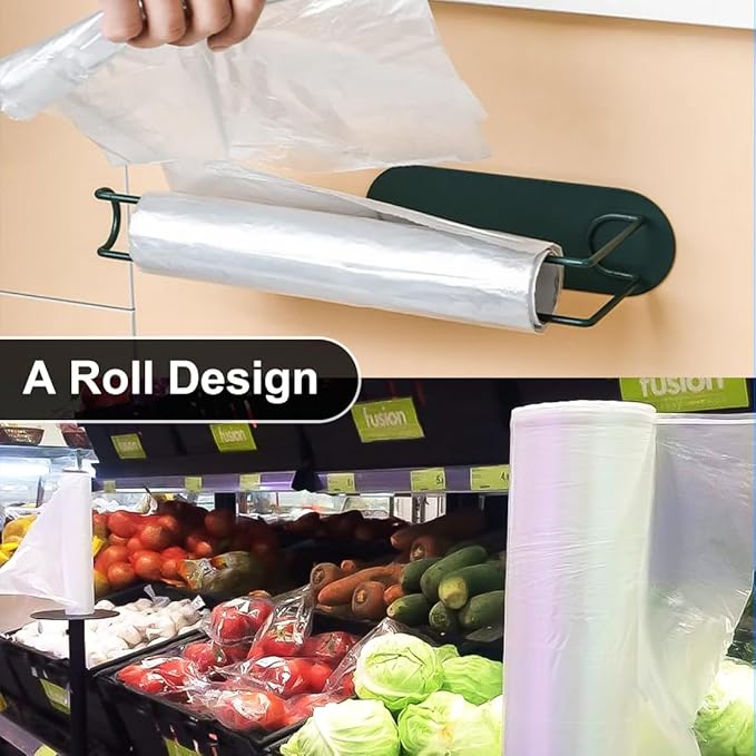 12" x 20" Food Bags, Fresh-Keeping Plastic Produce Bags Roll, Clear Plastic Bag for Food, Bread, Refrigerator Storage, Kitchen, Supermarket, 1400 (4 rolls x350)