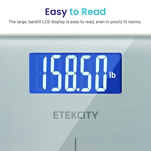 Etekcity Digital Body Weight Bathroom Scale with Step-On Technology, 400 Lb, White (Pack of 2)