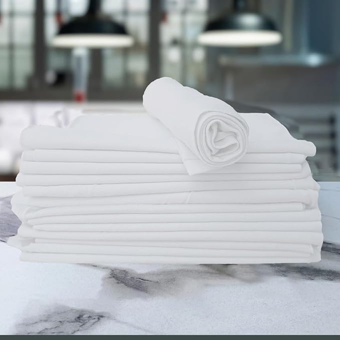 Premium Exact Cut White T-Shirt Cleaning Rags (10 Pieces) - 20"x20" Cotton Rag for Mechanic Shops, Cast Iron, Staining Wood, Painting & Households – Shop Rags Bulk