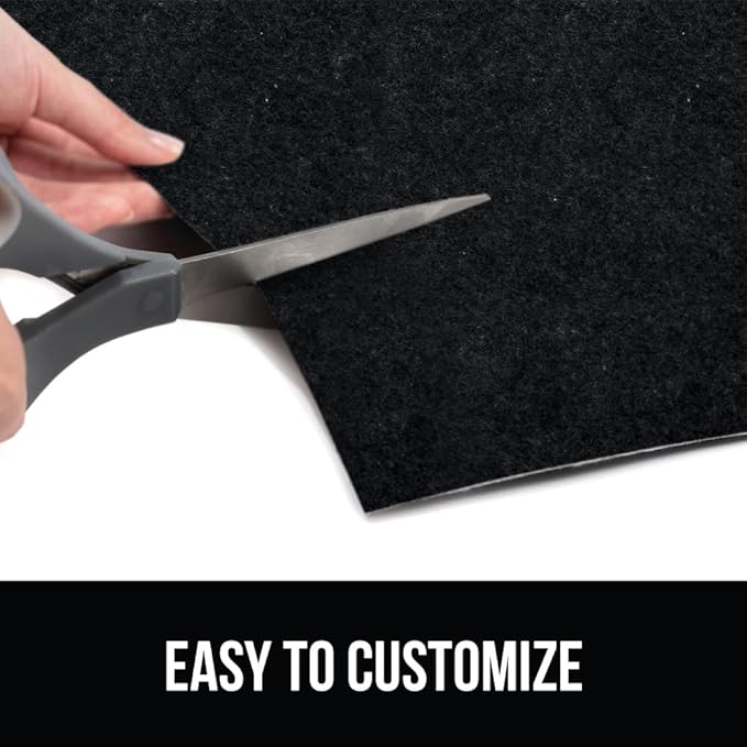 GORILLA GRIP LeakGuard Non-Adhesive Under Sink Mat for Kitchen Cabinet, 24x60, Waterproof Quick Dry Shelf Liner, Durable Absorbent Felt Mats for Bathroom Sinks, Cabinets, Dresser, Easy to Trim, Black