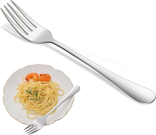 16-Piece 8 Inches Dinner Forks Set,Durable Stainless Steel Table Forks,Dishwasher Safe Silverware Main Fork Service For Home Restaurant,Silverware Fork