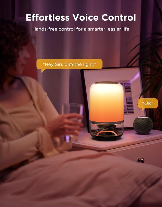 Govee Table Lamp 2 Pro x Sound by JBL, Smart Cordless Table Lamp with Speaker, Music-Light Sync, 16 Music Modes & 100+ Scene Modes, Work with Matter, DIY Customized Rechargeable Desk Lamp for Bedroom