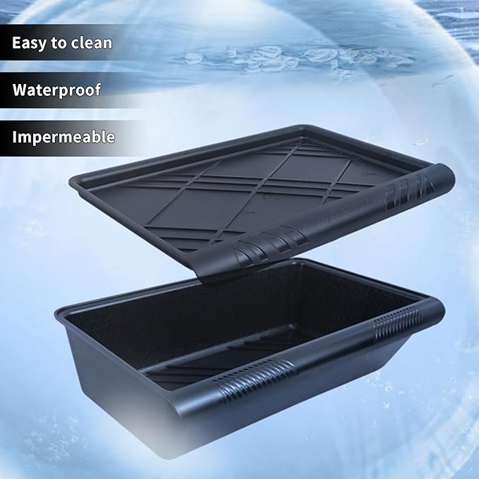 Tesla Model Y Under Seat Storage Box Organizer 2 Pack Hidden Tray Underseat Bins with Lid Fit Tesla Model Y 2020-2024 Model Y Accessories