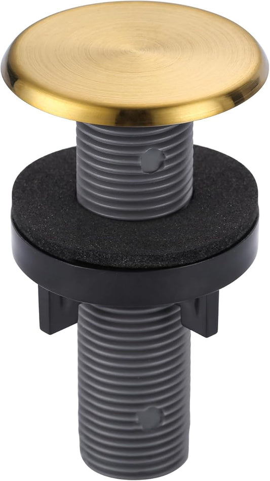 ARCORA Kitchen Sink Hole Cover: Premium Faucet Hole Plate Stopper Plug, Countertop Extra Hole Plastic Cap for Soap Dispenser Sprayer Tap, Brushed Gold