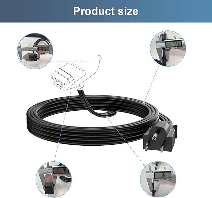 Power Cord Compatible with insinkerator Garbage Disposal 3.8Foot Power Cord for EZ Connect Power and Advanced Series Continuous Feed Food Waste Disposer Models, Compatible with CRD-EZ