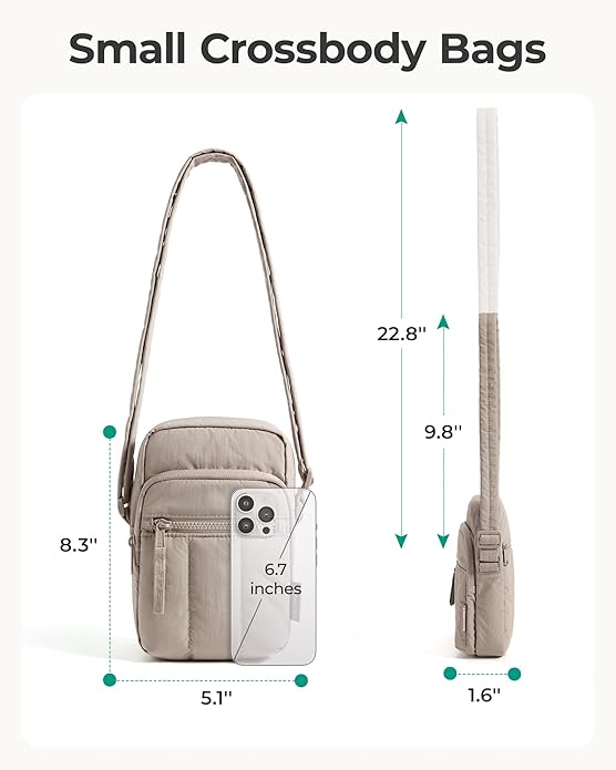 BAGSMART Small Crossbody Bags for Women, Mini Cell Phone Cross body Purses Travel Wallet with RFID Blocking Card Slots